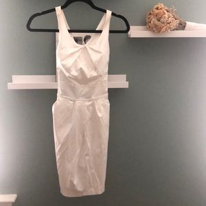 White mid length dress